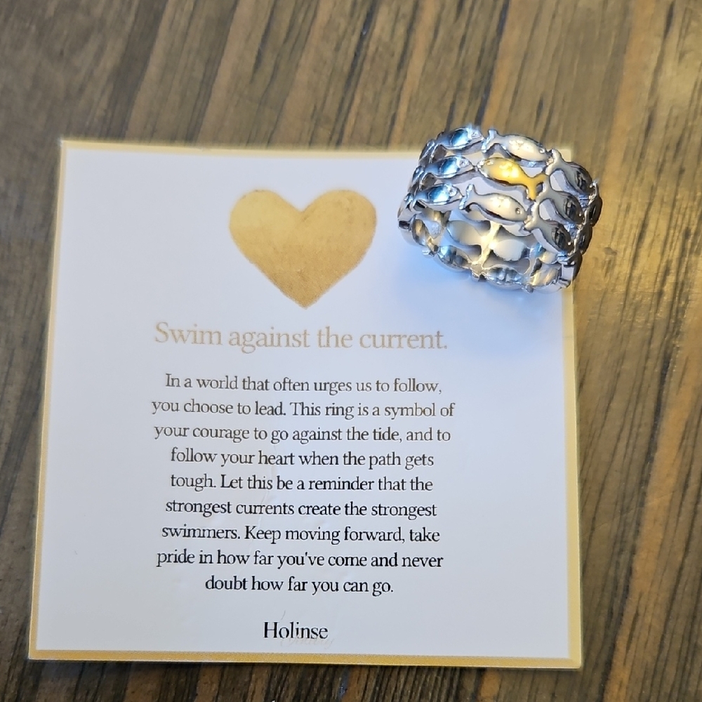 Silver Statement Ring Size 6